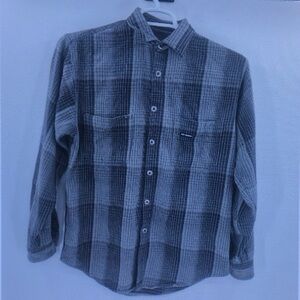 Men's Gray Plaid Shirt
